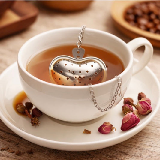 Infuseur à thé cœur en acier inoxydable – Filtre pour thé en vrac