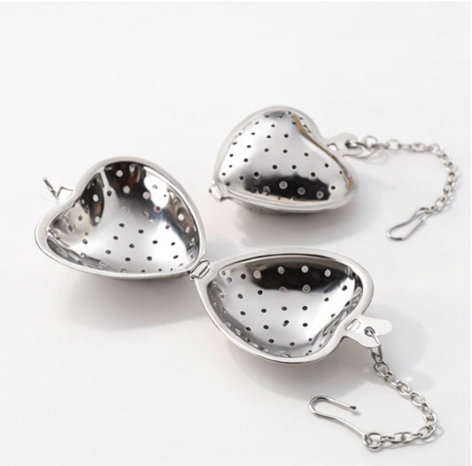 Infuseur à thé cœur en acier inoxydable – Filtre pour thé en vrac